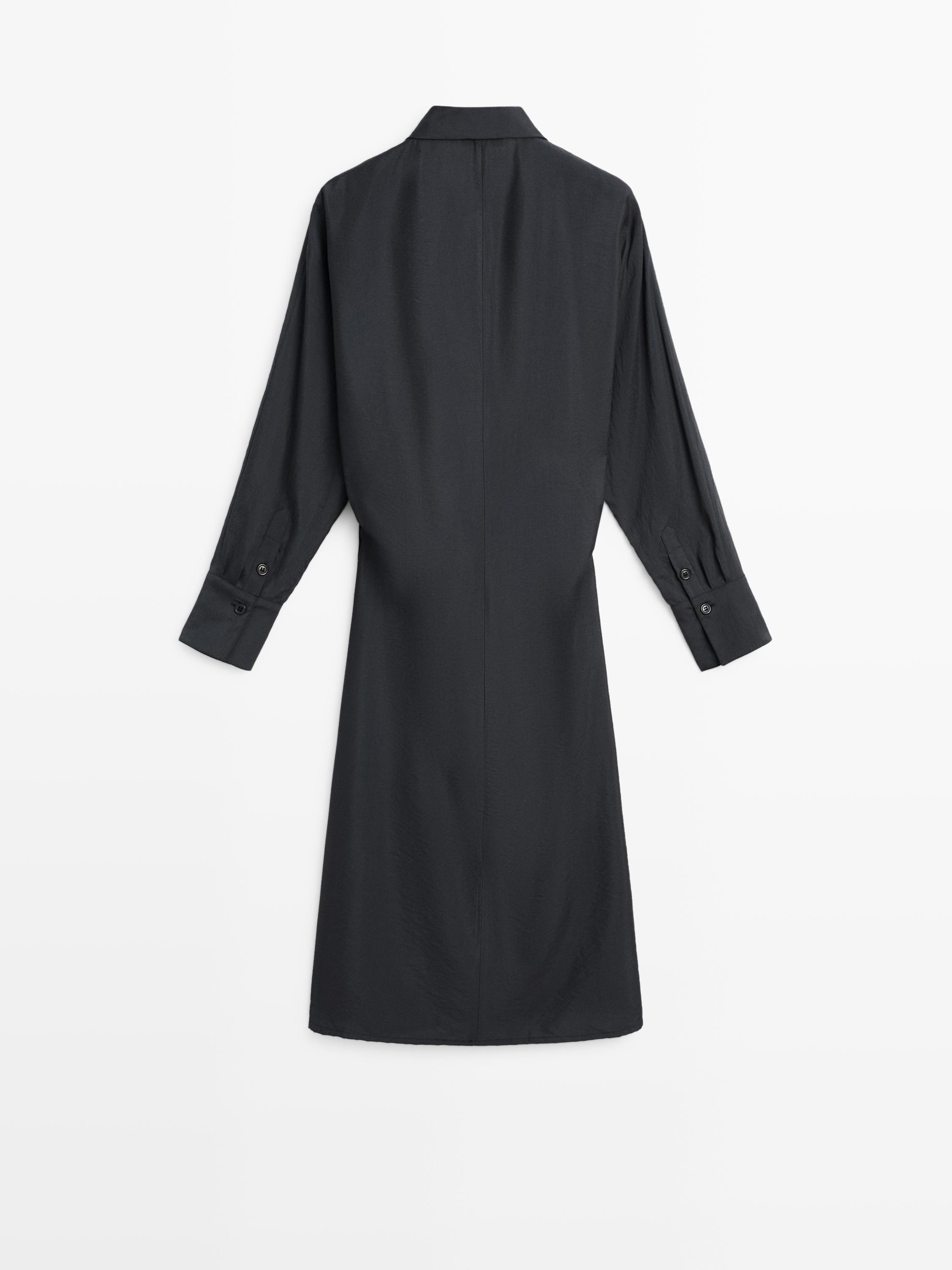 Robe midi drapée